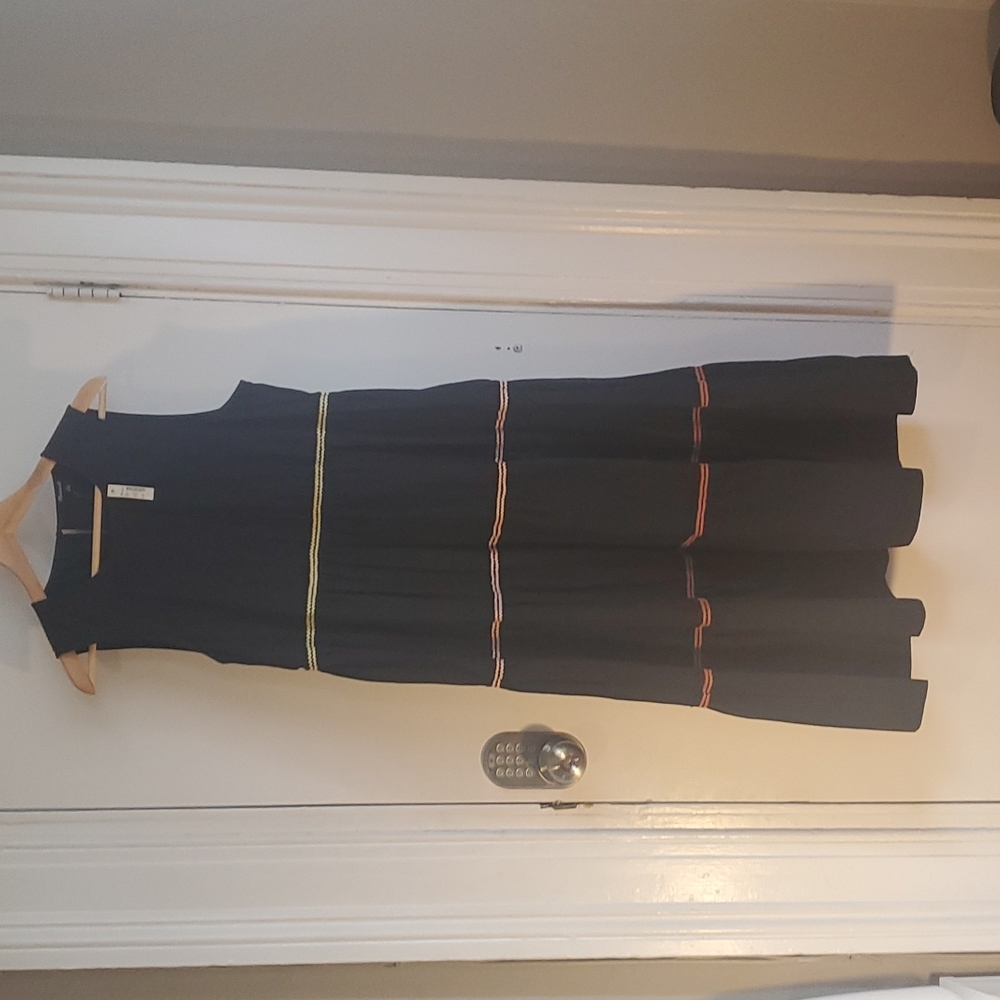 Madewell Rickrack Cattail Tiered Dress